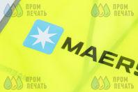 Желтые сигнальные жилеты с логотипом «MAERSK»