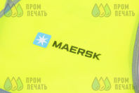 Желтые сигнальные жилеты с логотипом «MAERSK»