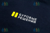 Черные футболки с логотипом «Буровые решения»