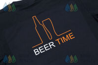 Черные футболки с логотипом «BEER TIME»