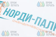 Белые футболки с надписью «Норди-Палки»