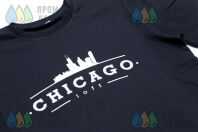 Черные футболки с логотипом «CHICAGO»